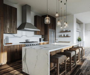 Small kitchen remodel in Seattle with tall cabinets and efficient storage solutions.